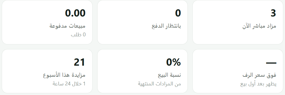 الإحصاءات: ستة أرقام تلخّص المتجر.